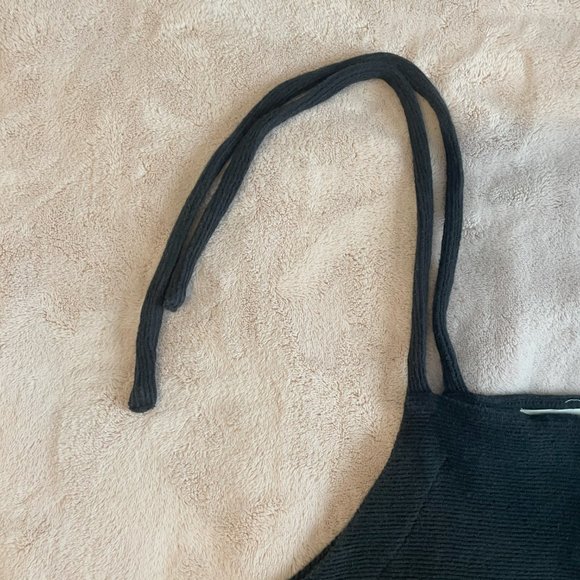 Madewell Black Sleeveless Tie Straps Halter Top - Picture 4 of 6